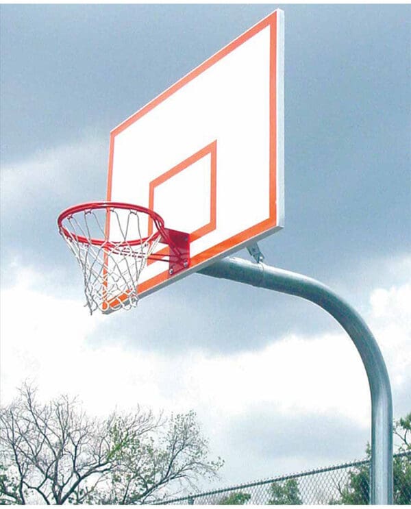 Heavy-Duty Outdoor Gooseneck Basketball System - 72" Steel Backboard | Sports Equipment