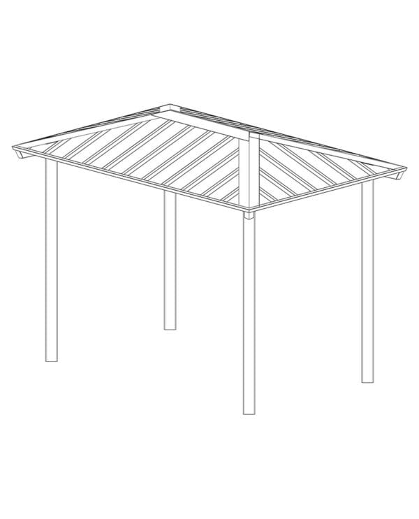 8' x 12' Hip End | Steel Frame Shelter - Image 2