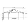Here's an alt tag for the image: Elevated view of a 36' diameter gazebo.