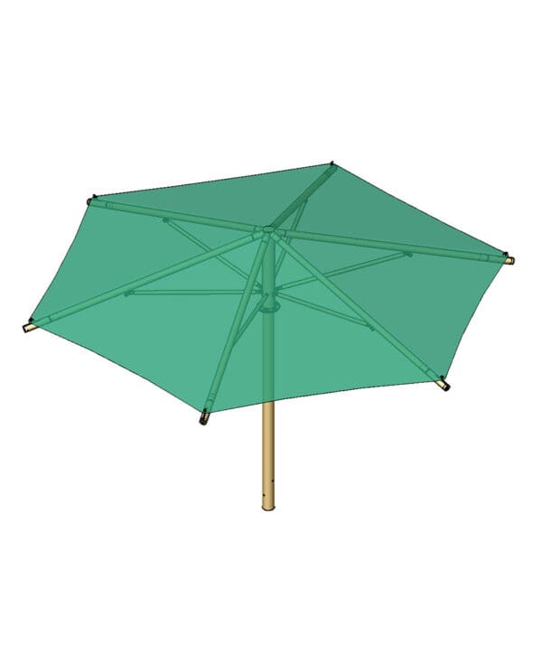 20' Hexagon Umbrella | Shade Structure