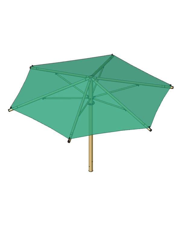 24' Hexagon Umbrella | Shade Structure