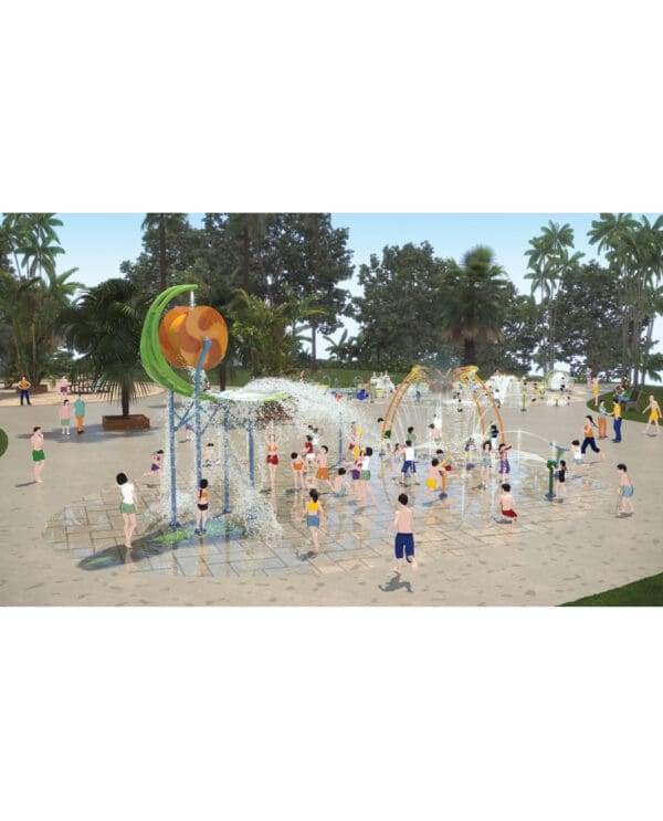 Splashpad Featuring Water Journey#26794