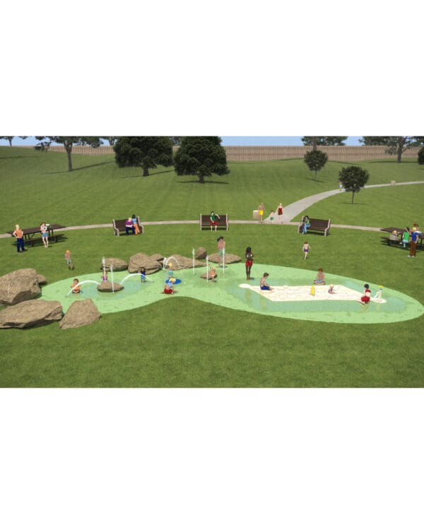 Splashpad Featuring Water Journey#27013