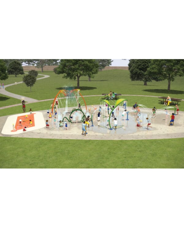 Splashpad Featuring Water Journey#27050