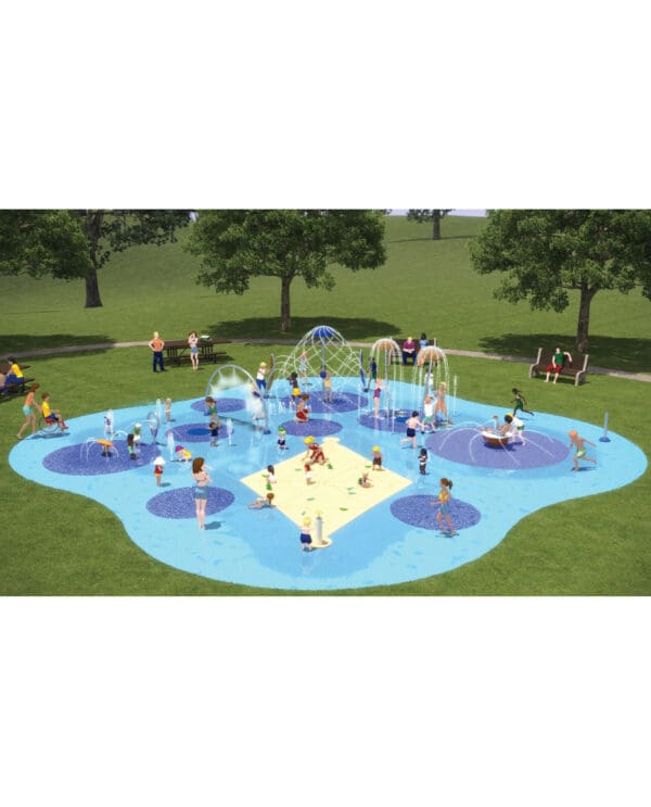 Splashpad Featuring Water Journey#27263