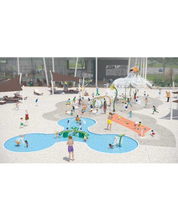 Splashpad Featuring Water Journey#28969