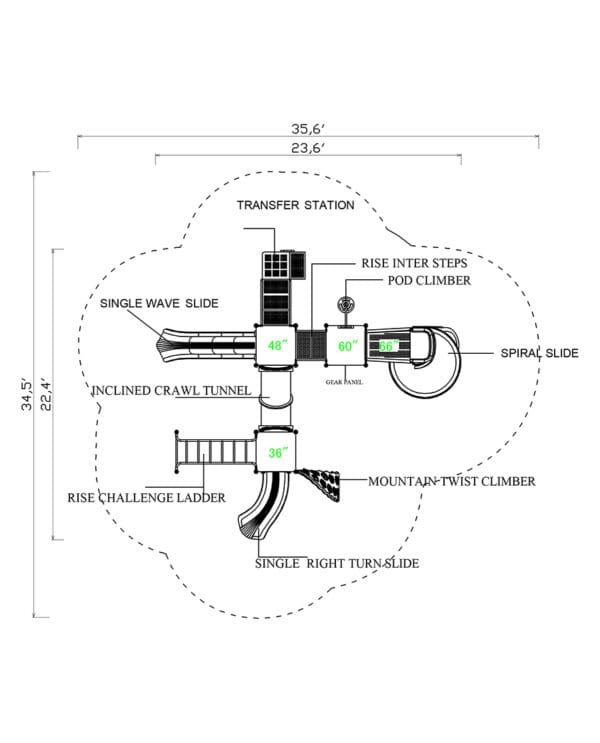 KP-1605 | Commercial Playground Equipment - Image 4