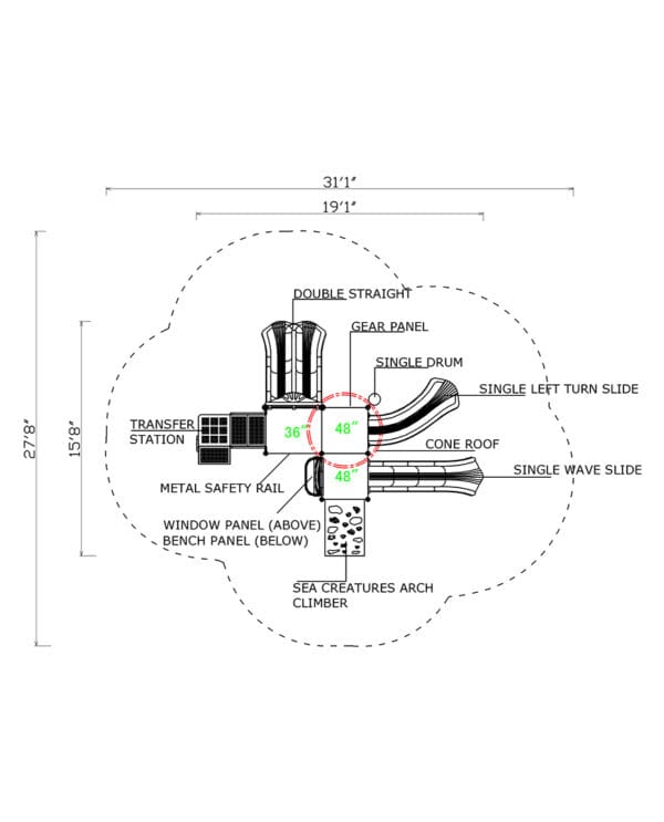 KP-1613 | Commercial Playground Equipment - Image 4