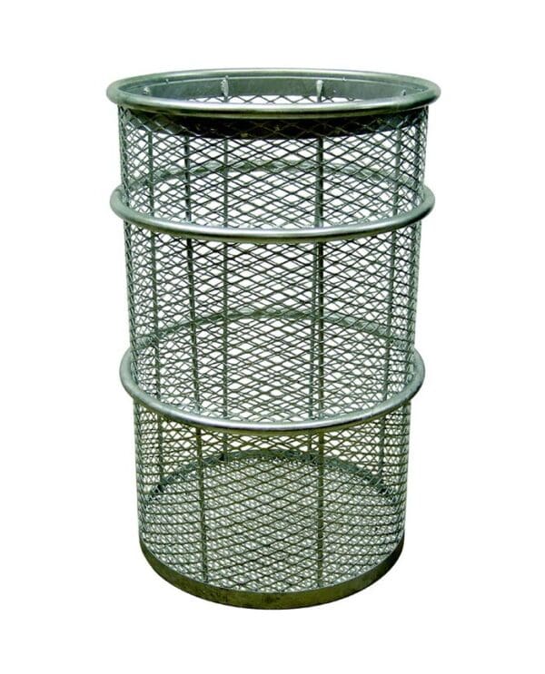 55 Gallon Galvanized Expanded Metal Receptacle