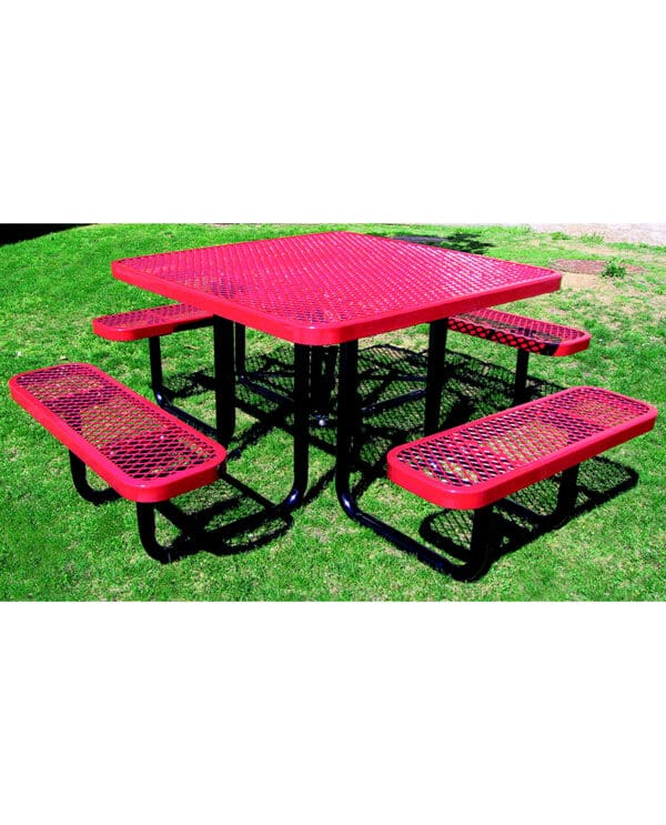 46" Square Expanded Metal Table