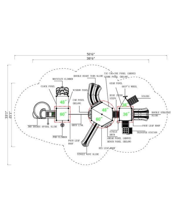 MX-1605 | Commercial Playground Equipment - Image 4