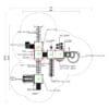 Playground layout diagram with dimensions.