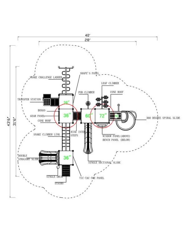 MX-1609 | Commercial Playground Equipment - Image 4