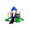 Accessible playground with slides and ramp.