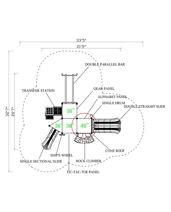 MX-1616 | Commercial Playground Equipment - Image 4