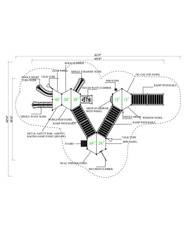 MX-1621 | Commercial Playground Equipment - Image 4