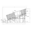 Bleacher seating plan, side view.