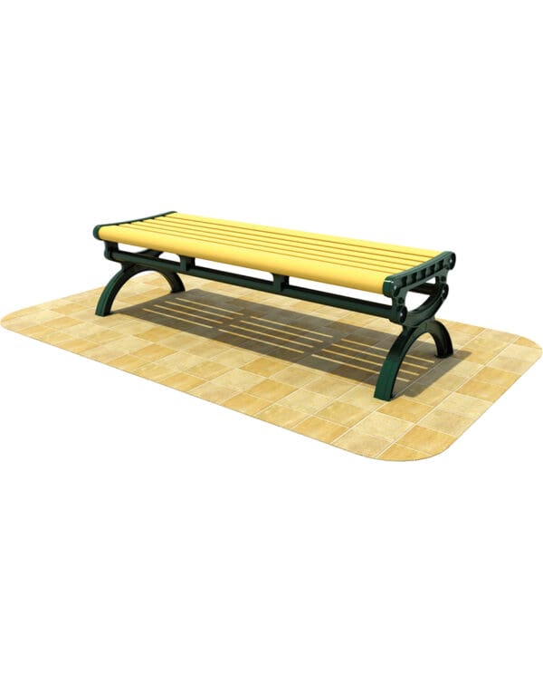 5' Plastic Lumber Flat Bench