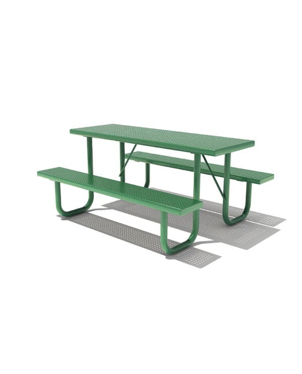 6' Picnic Table with Bench Seats - Perforated