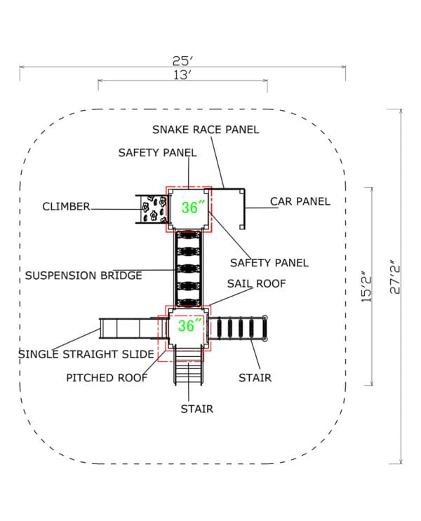 PE-1707 | Commercial Playground Equipment - Image 4