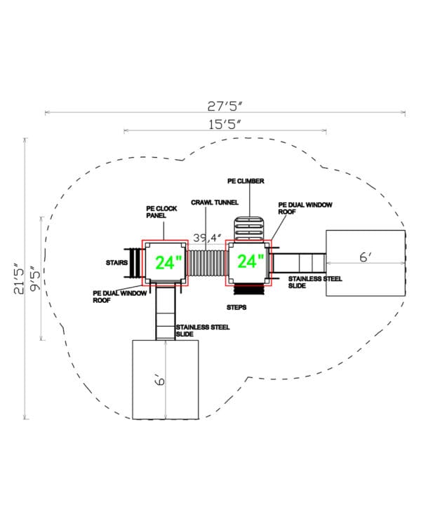 PE-1709 | Commercial Playground Equipment - Image 4