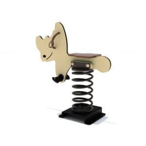 Spring rider animal playground toy.