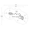 Boulder climber playground plan diagram.