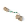 Stone climbing feature with stepping stones.