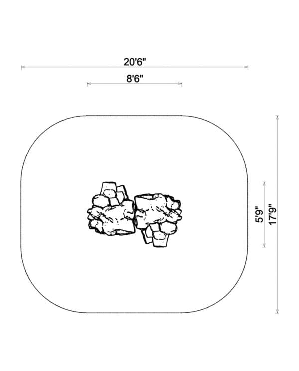 4' Double Boulder Climber | Commercial Playground Equipment - Image 2