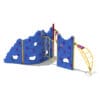 Kids' playground climbing wall with ladder.