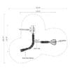 Playground dimensions and equipment layout.