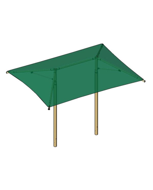 16' x 12' Dual Column Umbrella | Shade Structure