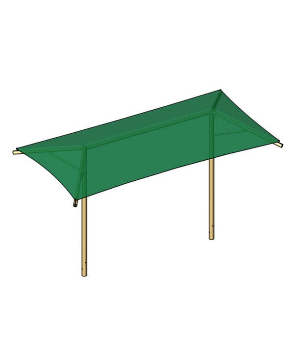 24' x 14' Dual Column Umbrella | Shade Structure