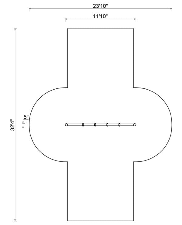 5" Single Post Swing Frame 8ft - 1 Bay | Commercial Playground Equipment - Image 2