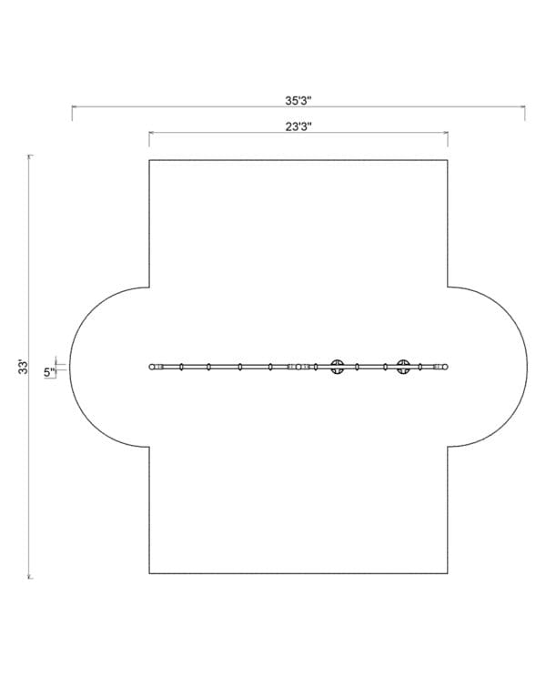 5" Single Post Swing Frame 8ft - 2 Bay | Commercial Playground Equipment - Image 2