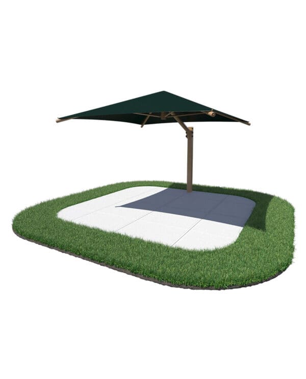 16' Square Cantilever Umbrella | Shade Structure - Image 3