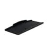Black plastic ramp for accessibility.