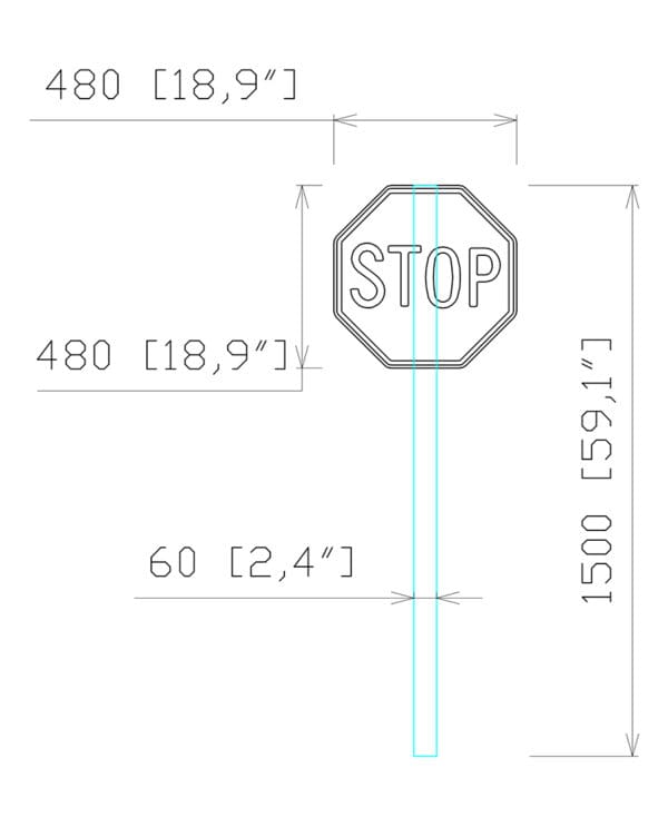 Stop Sign | Commercial Playground Equipment - Image 2