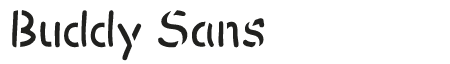 Buddy Sans Font