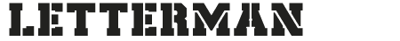 Letterman Font